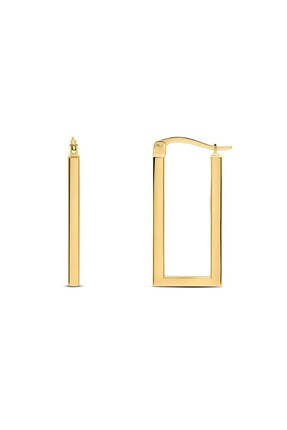 Zeya Kuyumculuk 14 Ayar Altın Dikdörtgen Küpe