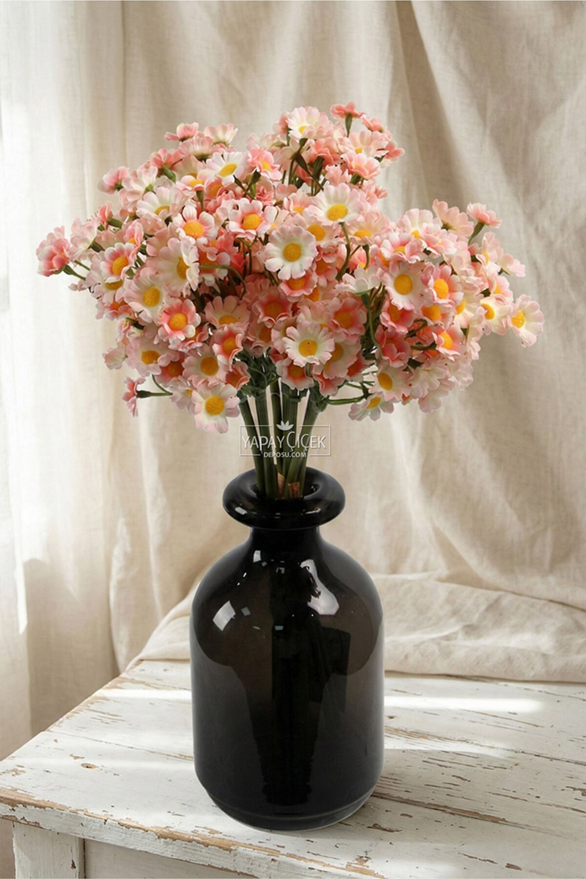 Artificial 100 Flower Vale Daisy Bundle 35 Pink