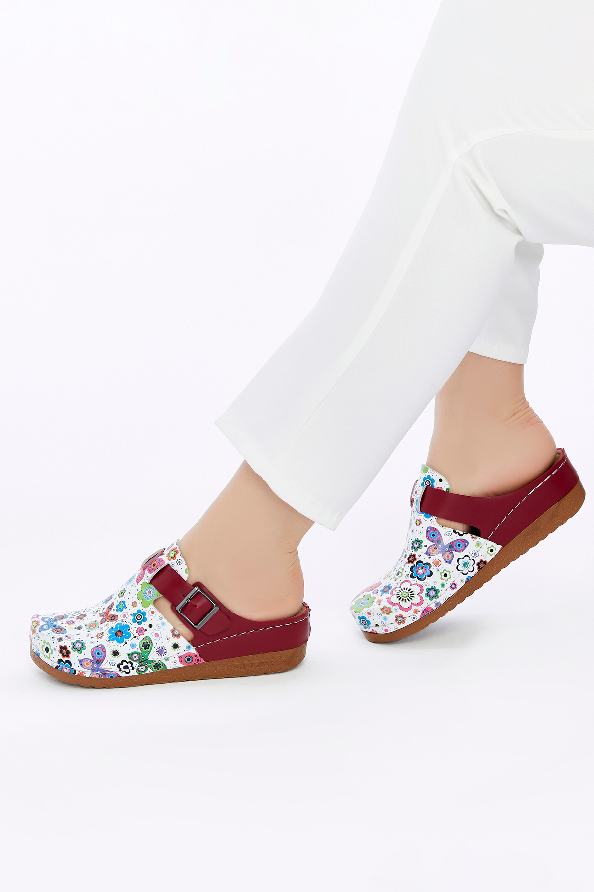 Women Anatomical Closed Front Comfort Comfortable Women Nurse Casual Home Sabo Slippers