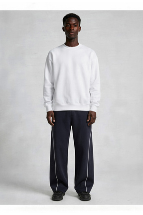 Urban Loft Erkek Biyeli Baggy Eşofman Altı Bol Kesim Geniş Paça