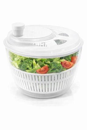 Üçsan Plastik Manuel Salata Kurutucu Sebze Yıkama ve Süzme Kabı