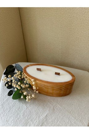 Lunora Paçuli Kokulu Soya Wax Ahşap Mum
