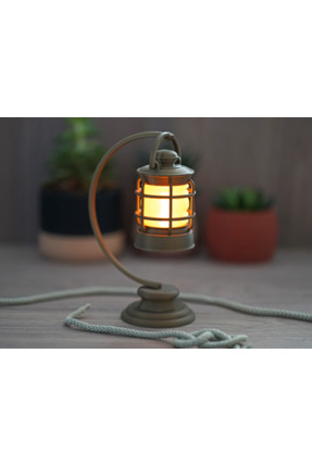 dskatman Retro Tasarım Askılı Masa Lambası - 3D Modern Fener Gece Lambası