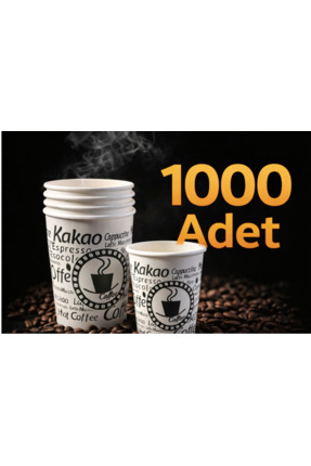 cupzone 1000 Adet Karton Bardak | Tek Kullanımlık Sıcak & Soğuk İçecek Bardağ...