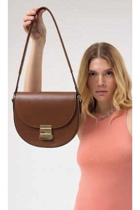 Heybe shop Kadın Gold Toka Detaylı Ayarlanabilir Askılı El ve Omuz Çantası