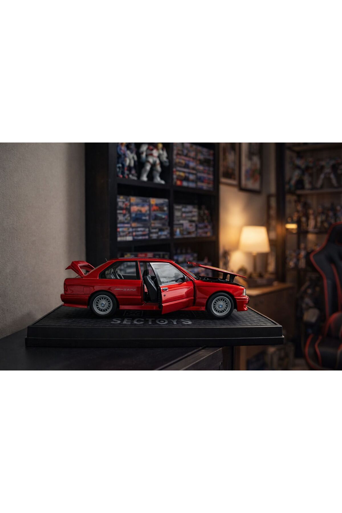 scntoys 1988 BMW 3 SERIES M3 Parlak Kırmızı (E30) BMW M3 DİECAST