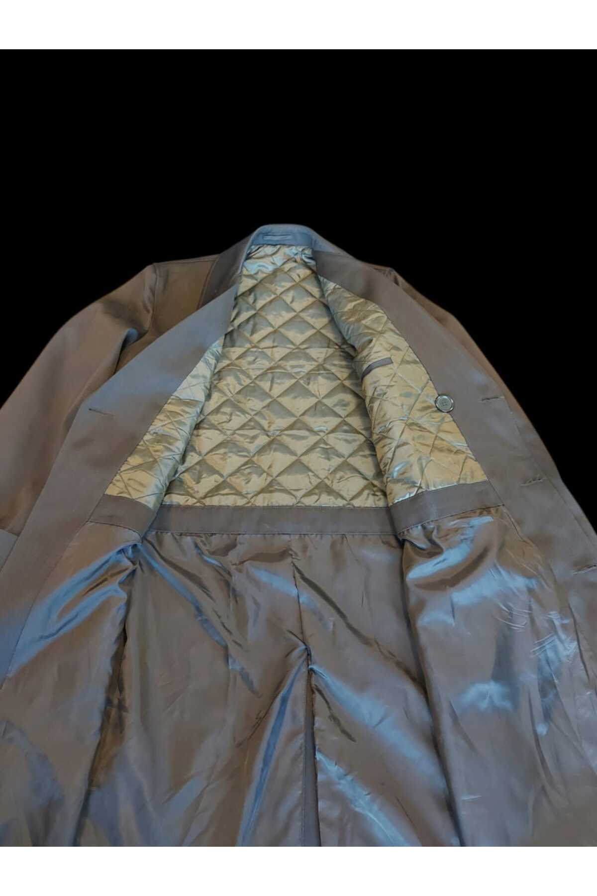 kho military design Haki Renk Pardesü (Trençkot) Apoletsiz (45-D/S Beden) Sıfır Ürün görsel 8