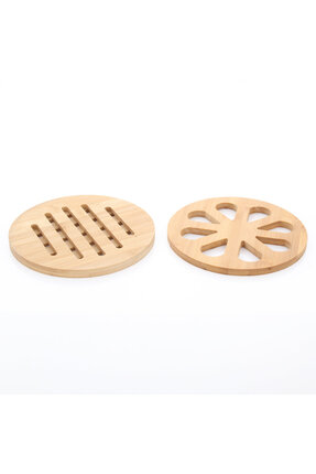 Edenza Bambu Nihale Yuvarlak | Isıya Dayanıklı Tencere & Çaydanlık Altlığı | ...