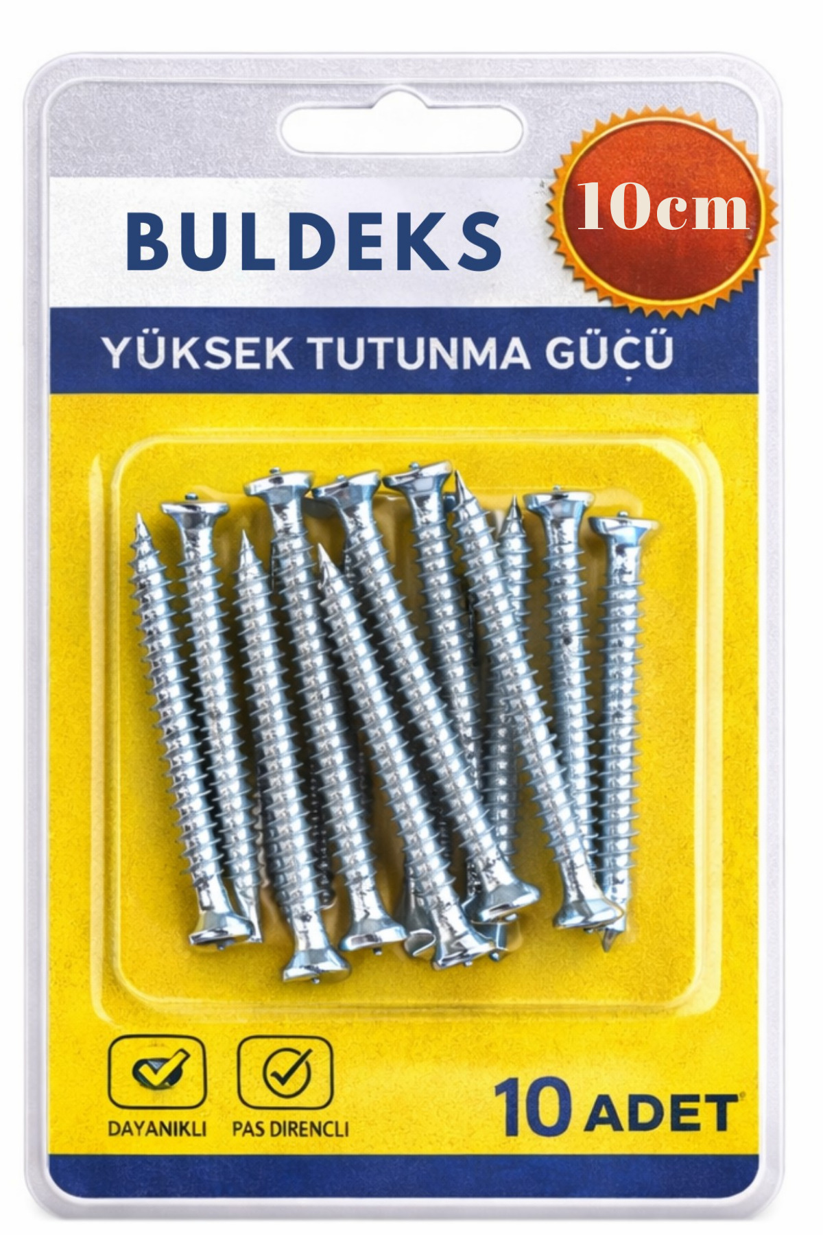 Pointed Dowelless Concrete Screw Torque Wall Screw Buldex Screw 10cm 10PCS