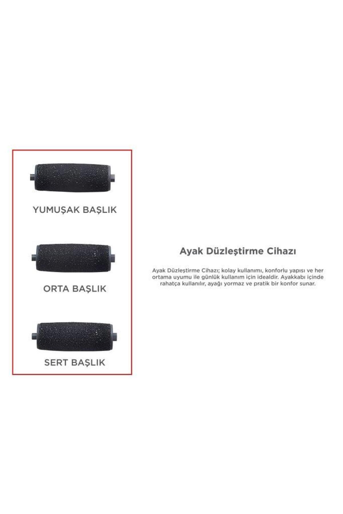 Şarjlı LCD Ekranlı 3 Başlıklı Su Geçirmez Ayak Törpü Cihazı BCM-1140T — 1140T0690 — تصویر 5 از 6