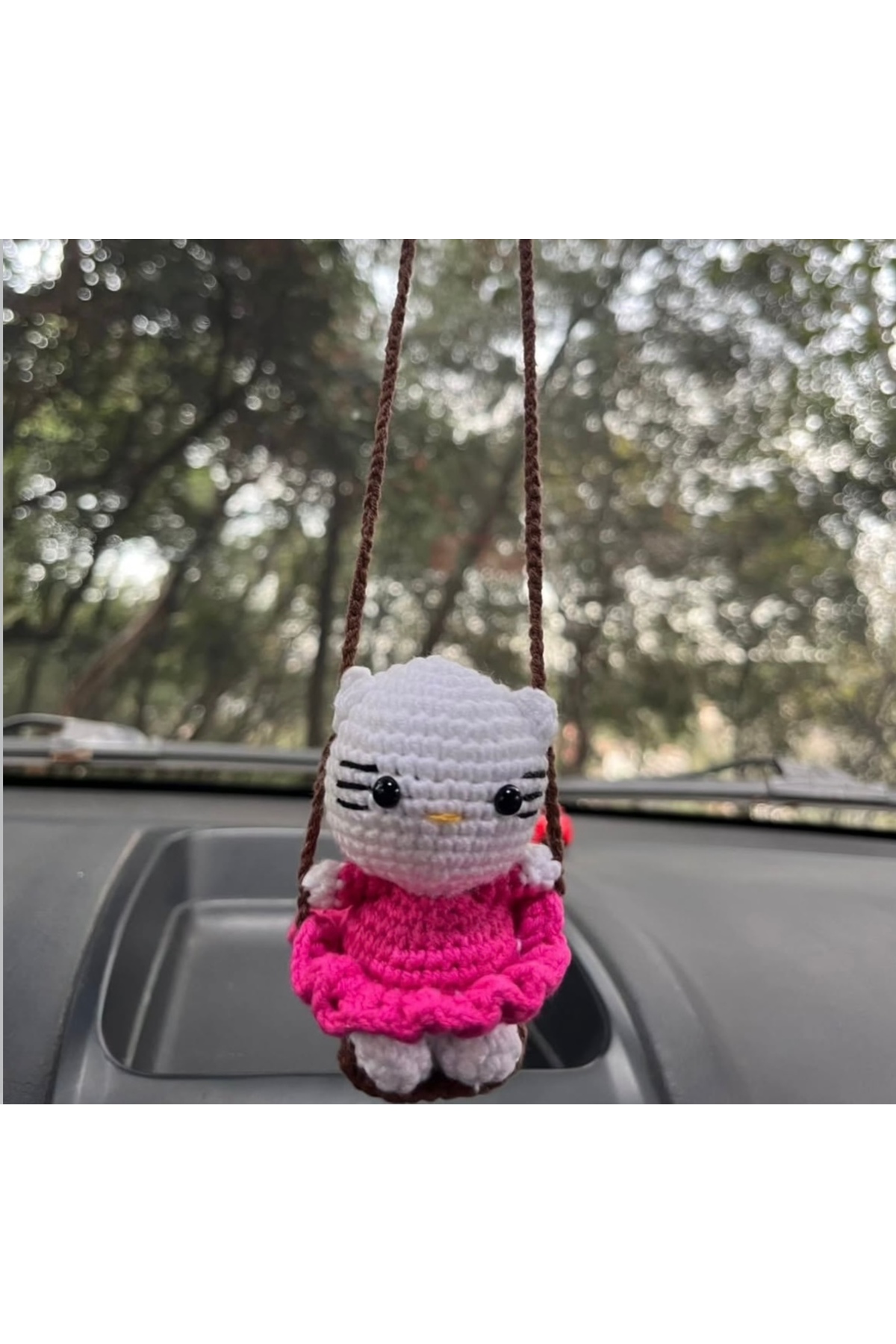 pun dore El Yapımı Amigurumi Pembe Hello Kitty – Sallanan Salıncak