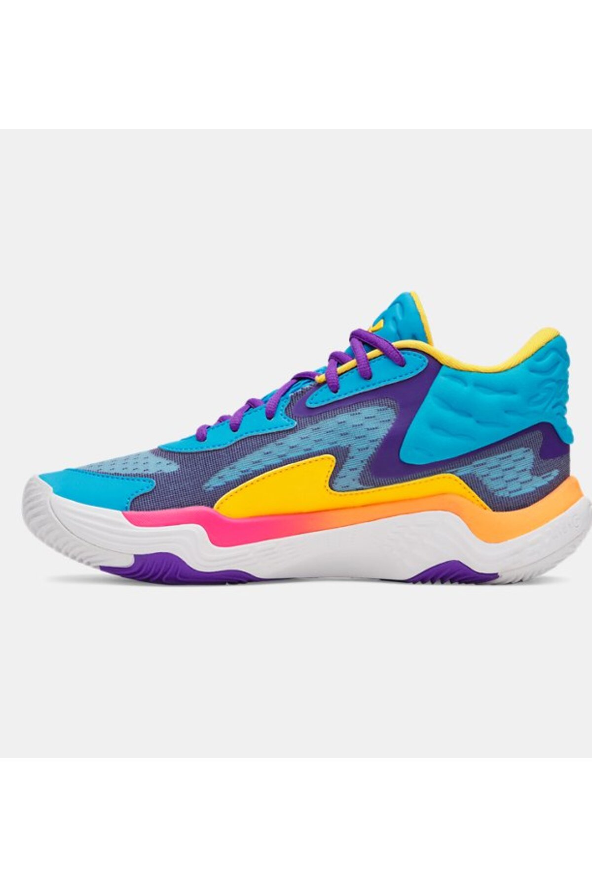 Under Armour Erkek UA Spawn 7 Mid Basketbol Ayakkabısı 6000753-419 görsel 2