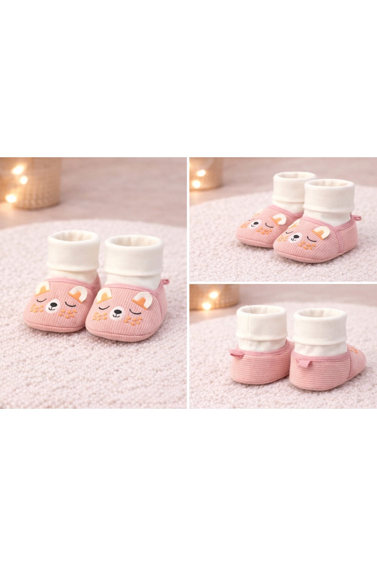 Kindo Baby İlk Adım Bebek Ayakkabısı Yumuşak Taban, Kaymaz Taban , Rahat , Çoraplı Patik fotoğrafı 5 (önizleme)