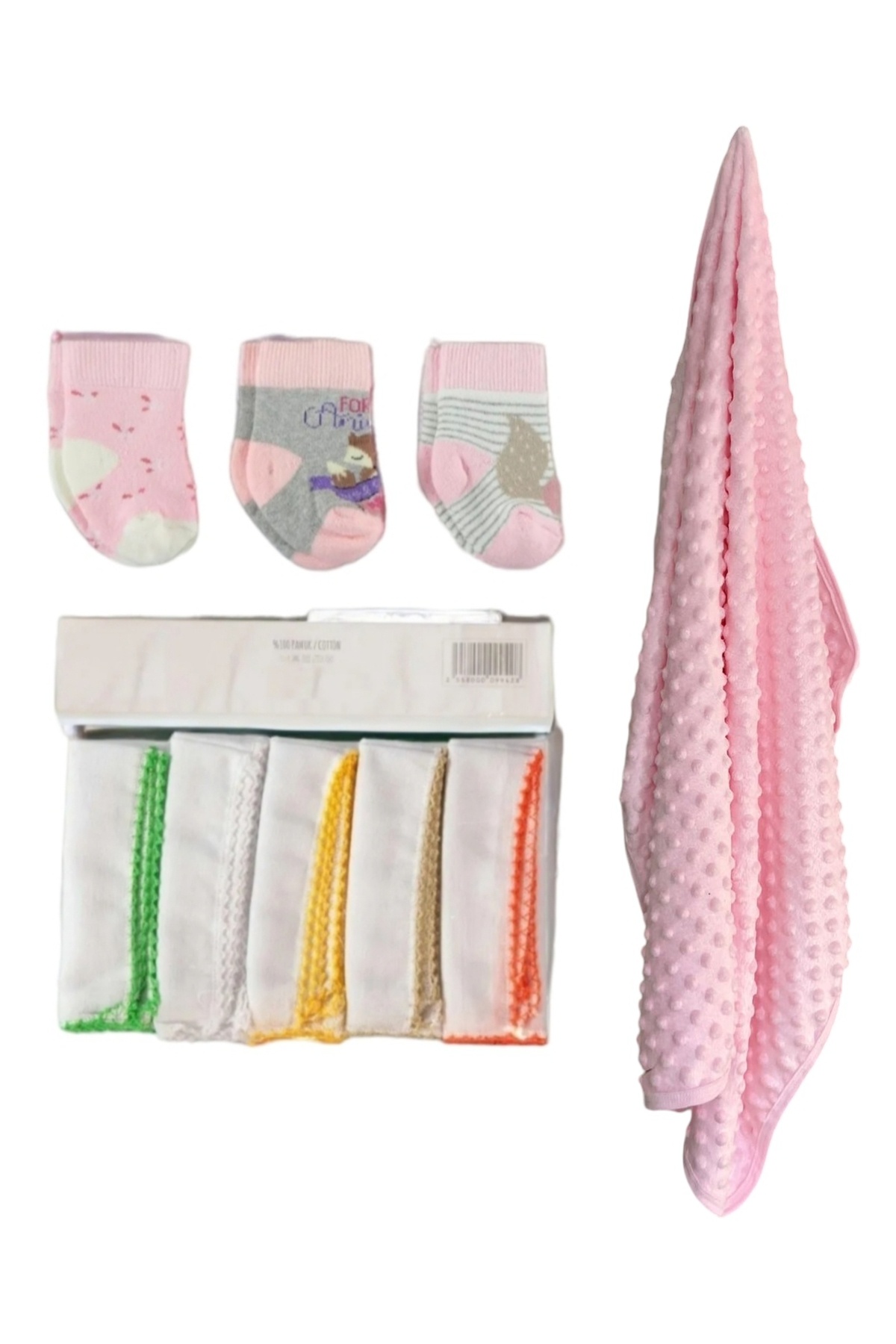 Avşar Baby 5'Li Bebek Doğum Seti (Anne Bebek Çantası Zıbın Takımı Nohut Battaniye Çorap Mendil) fotoğrafı 2 (önizleme)