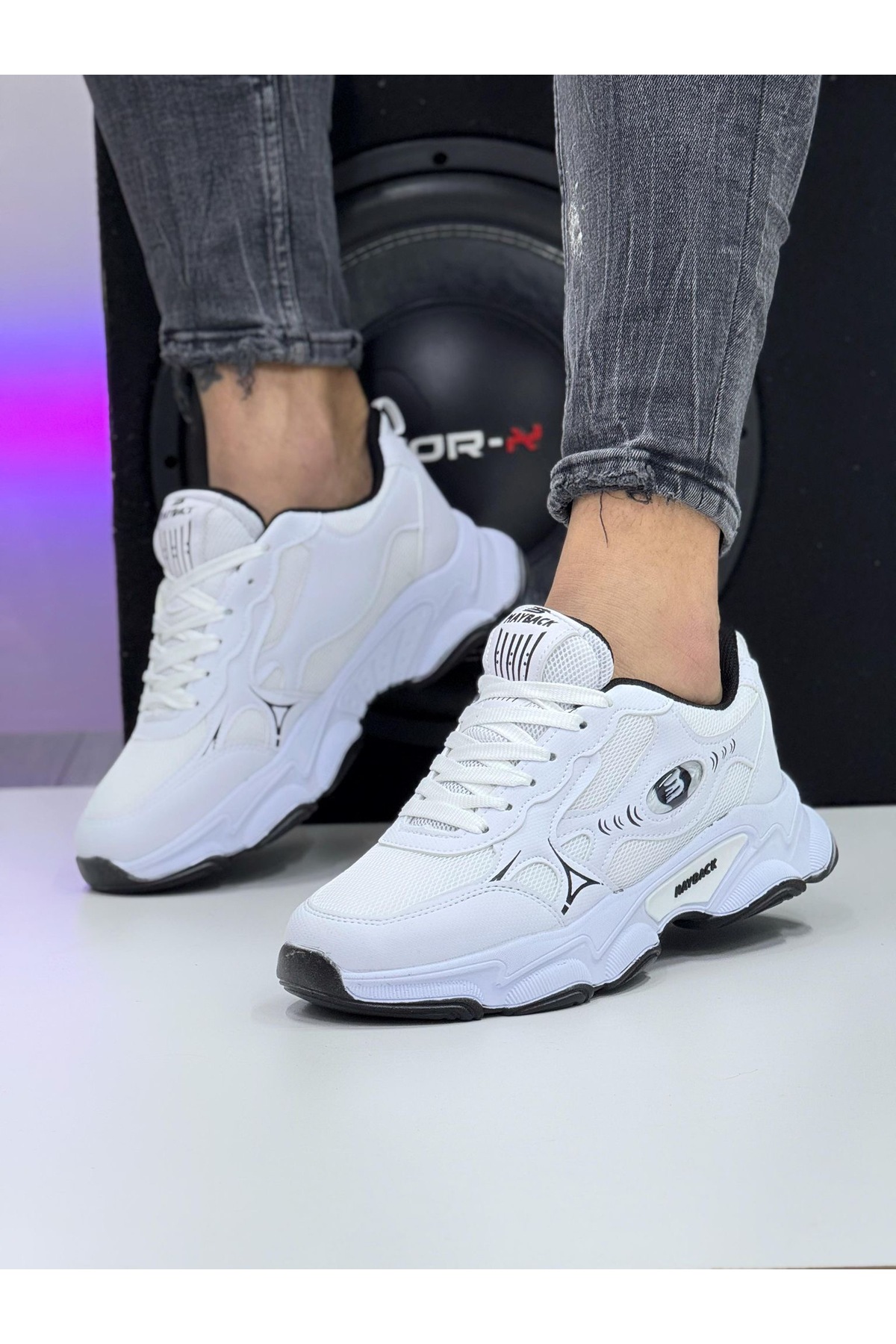 mayback unisex ortapedik hafif taban bağcıklı yazlık günlük sneaker spor ayakkabı