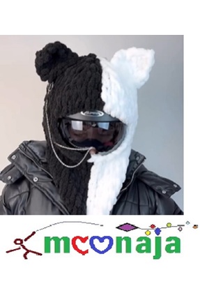 moonaja PUFFY EL ÖRGÜSÜ KASK BERESİ - BALAKLAVA KAR VE KAYAK MASKESİ - Puffy ...