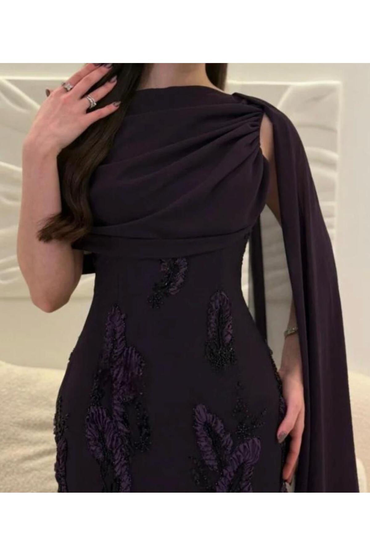 HIYOMI FASHIN فستان سهره اميرة البنفسجية
