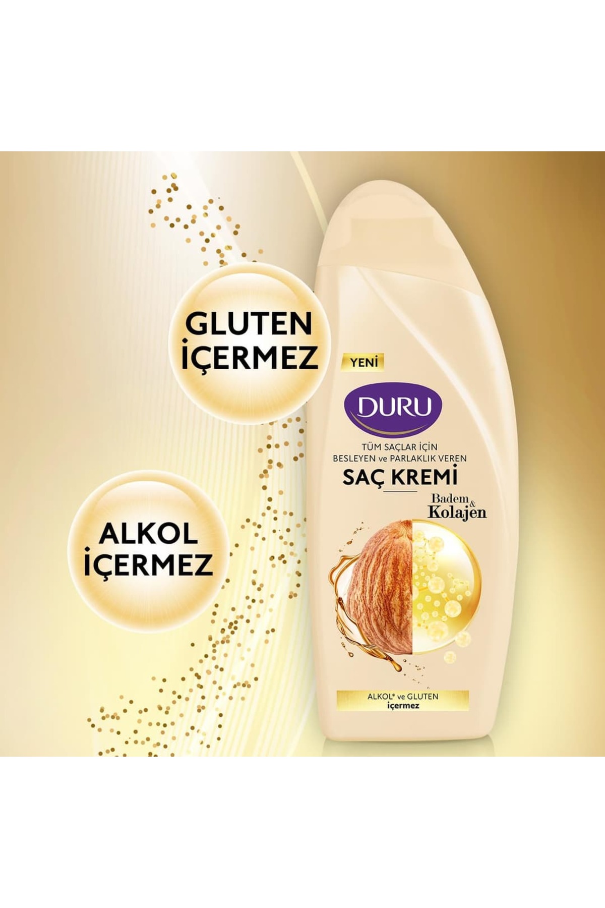 5 ADET Kolajen Badem Besleyici Saç Kremi 500 ml — İDRİS-GİM-3280 — تصویر 2 از 3