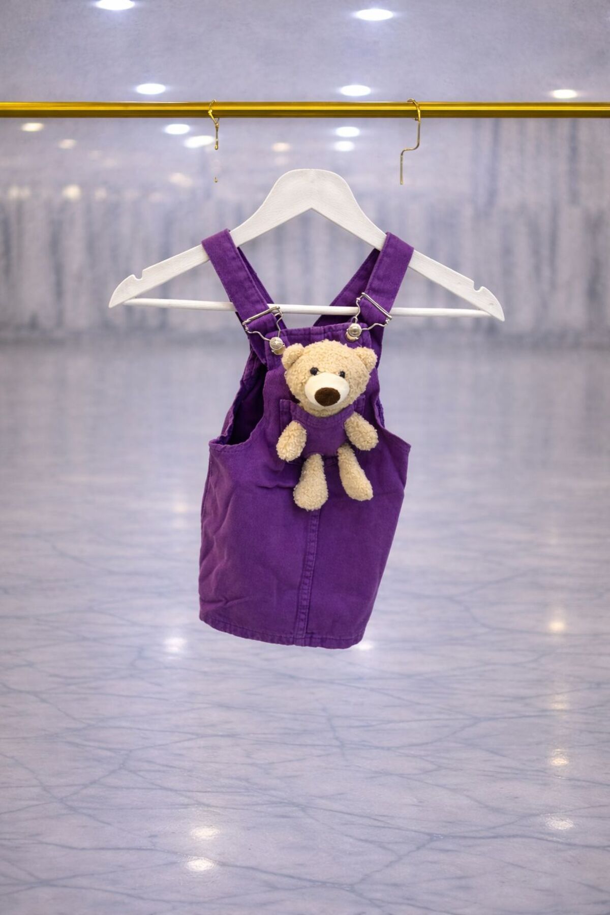 Podyumoutlet Kız bebek kot elbise fotoğrafı 2 (önizleme)