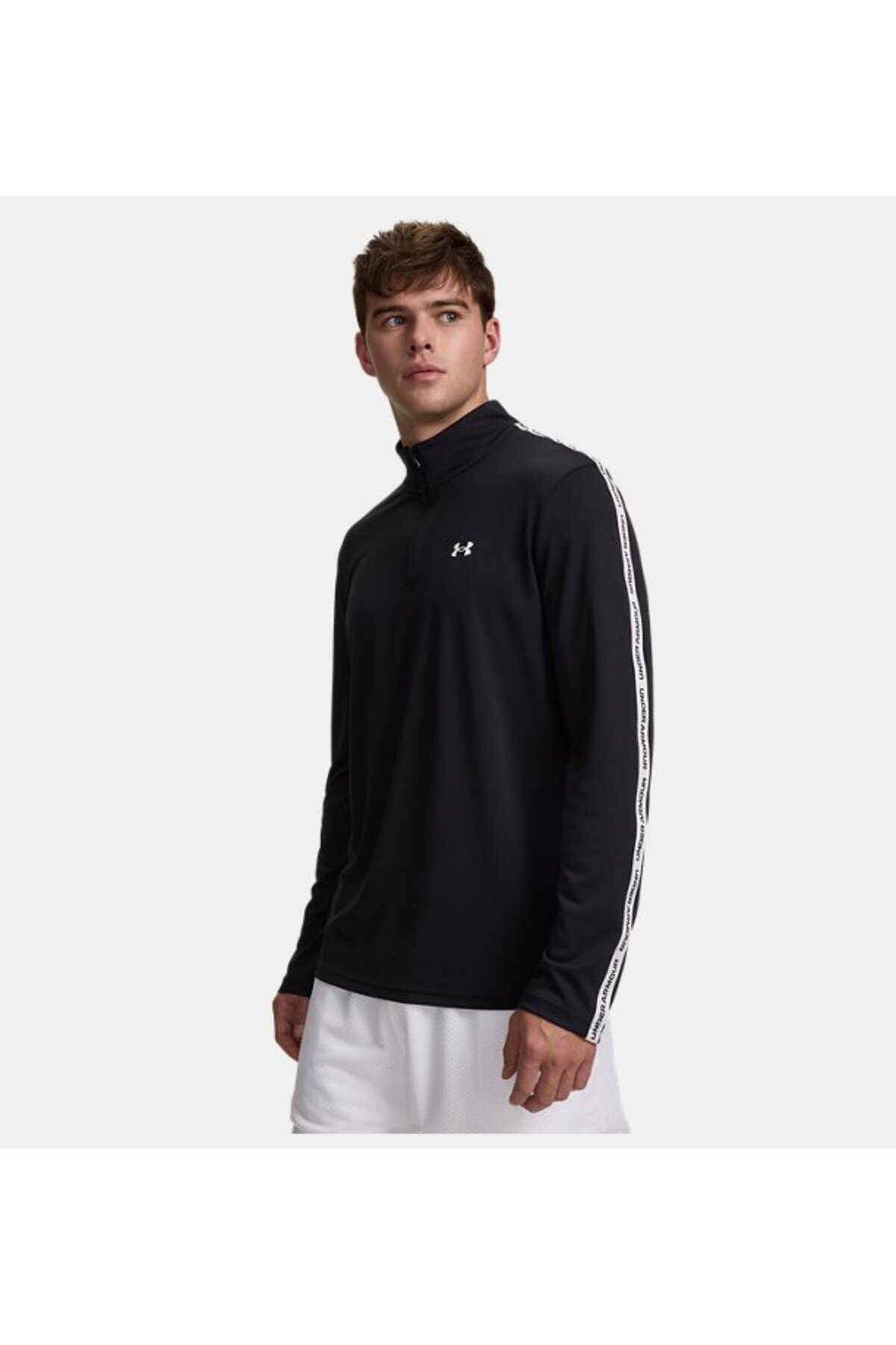 آندر آرمور تی‌شرت آستین بلند مردانه UA Tech مدل Taping نیم‌زیپ کد ۶۰۱۲۳۵۷-۰۰۱