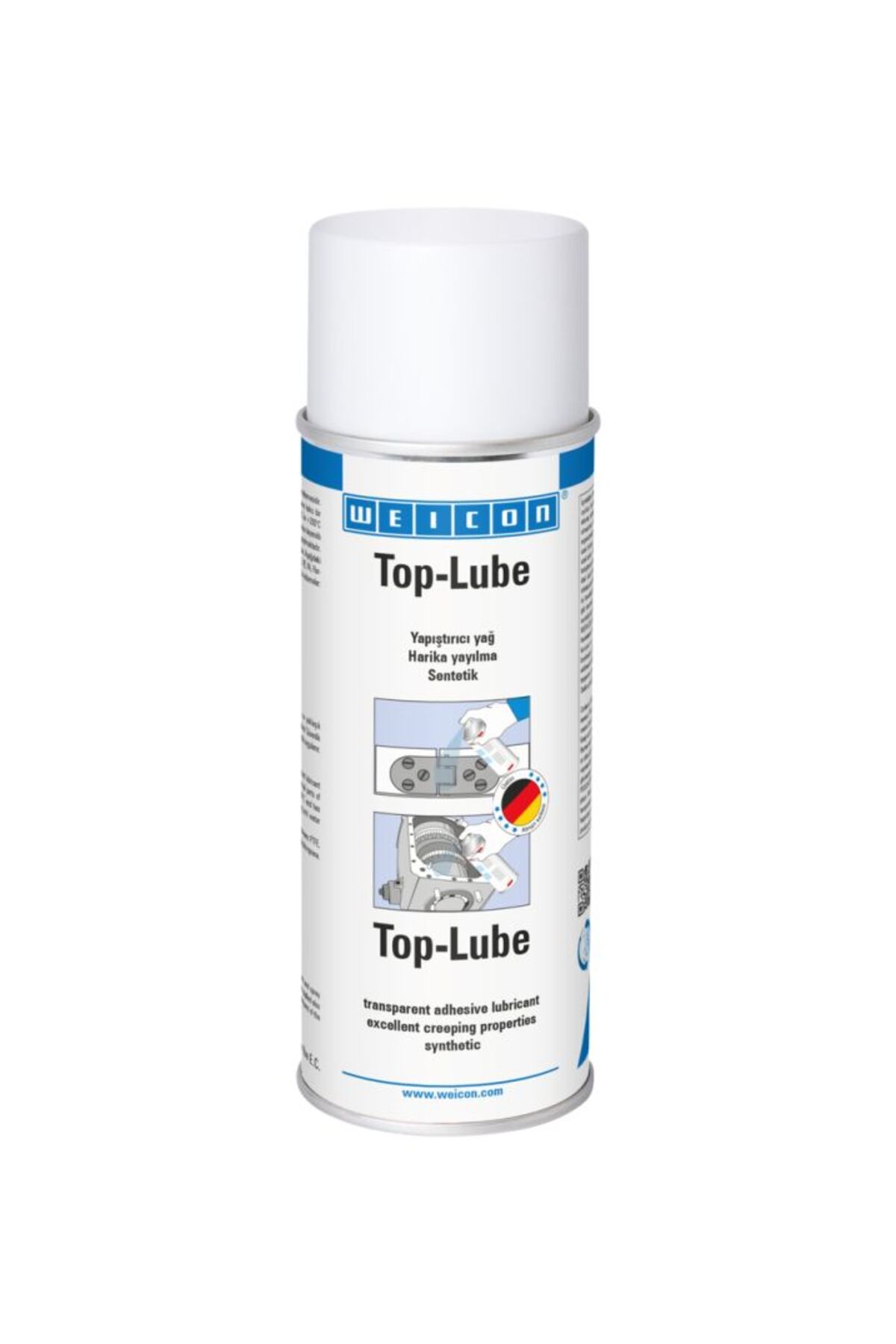 Top-Lube – Yapışkan Yağ Spreyi | Sentetik, Şeffaf & Uzun Süreli Yağlama