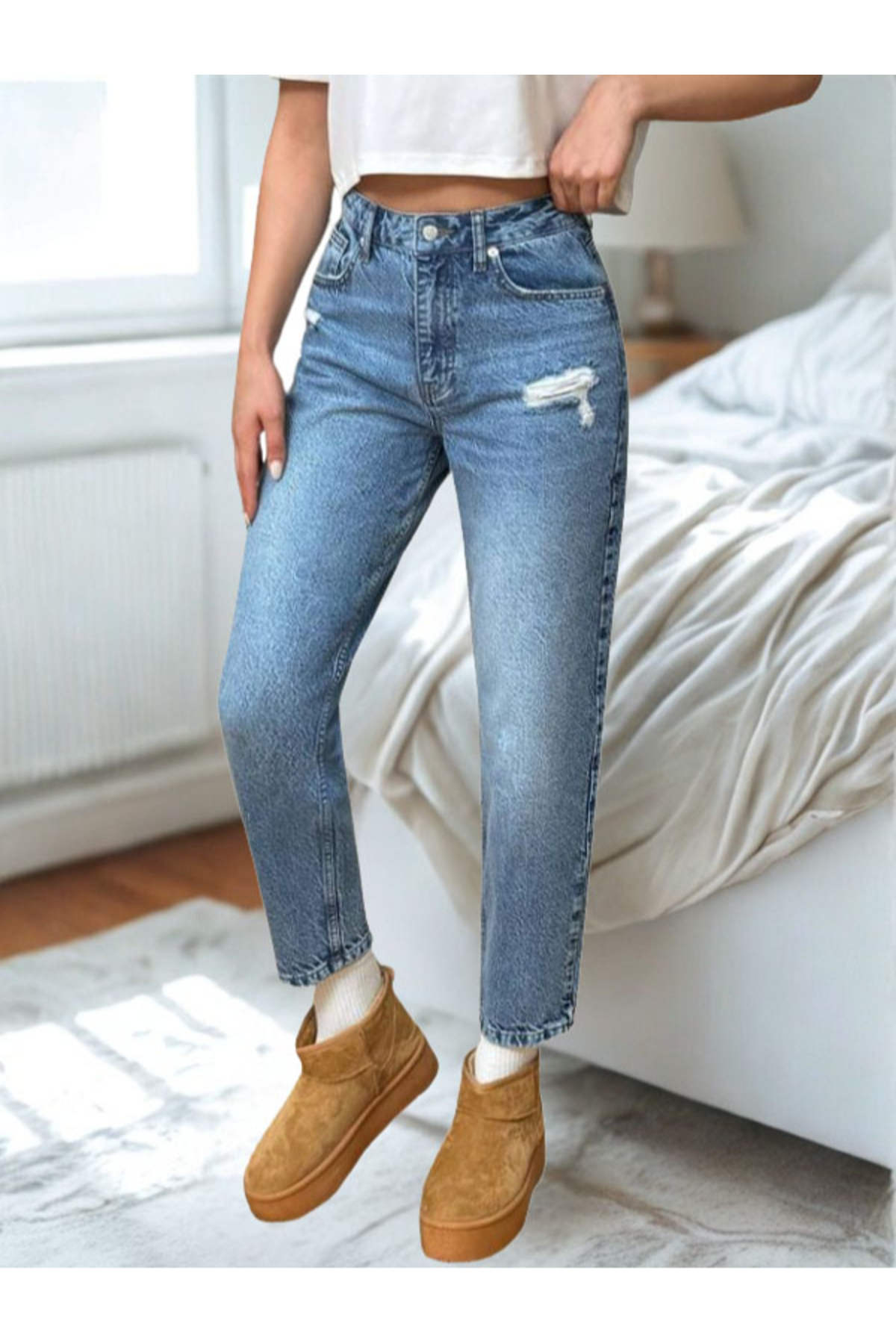 Noxter ЖІНОЧІ ДЖИНСИ З ДРІБНИМИ ДІРКАМИ