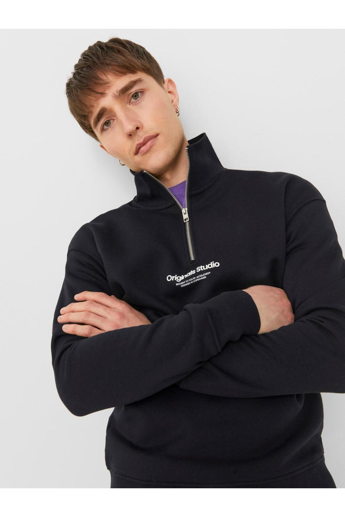 سویشرت مردانه راسته آستین بلند | جک اند جونز Jack & Jones 12241777 - تصویر 2