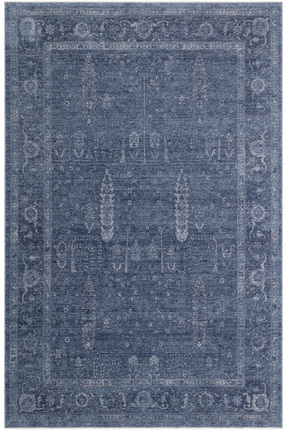 Cool Halı Şahmaran Mavi Gri Vintage Dokuma Eskitme Yumuşak Modern Giyinme Yat...