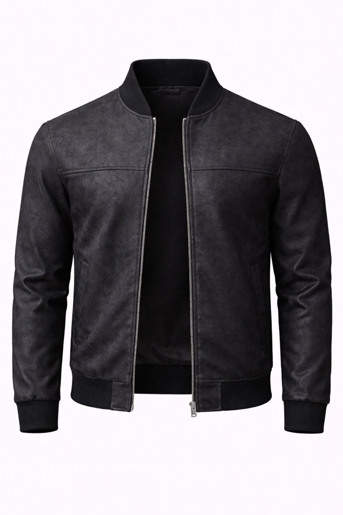 Bomber College Napa Leather Basic Seasonal Jacket