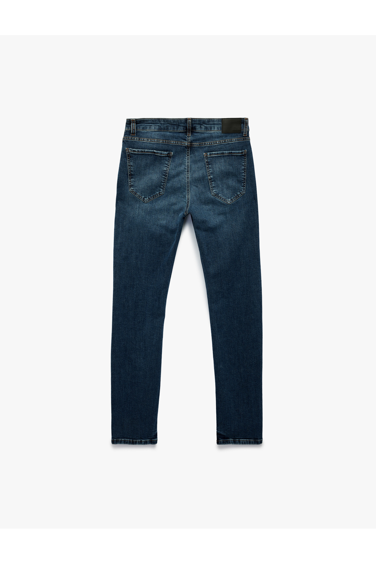 Koton Pamuklu Normal Bel Straight Fit Jean Pantolon - Mark Jean görsel 5