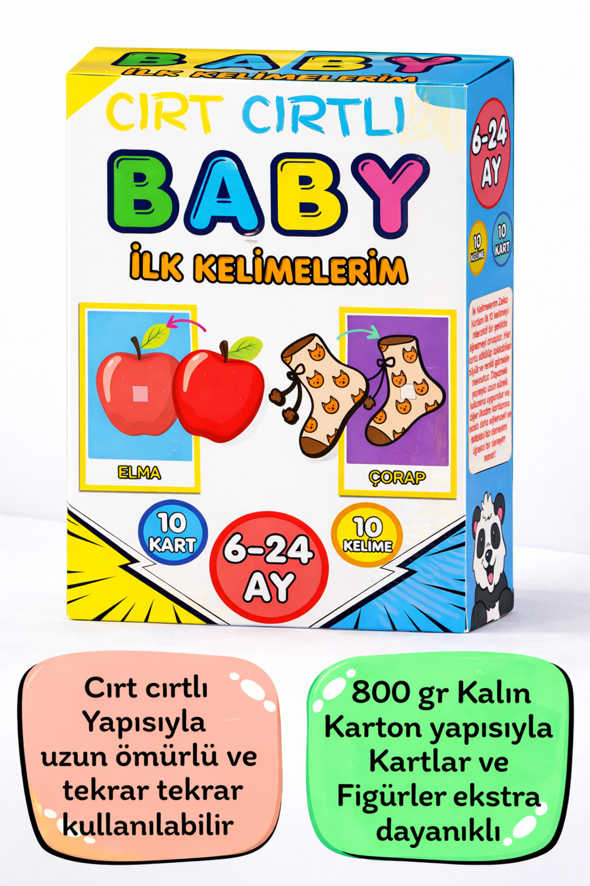 minkino 6-36 Ay Konuşturan Cırt Cırtlı Bebek Kartları Seti - 2 Kutu Bir Arada (İlk Kelimeler + Hayvanlar) fotoğrafı 5 (önizleme)