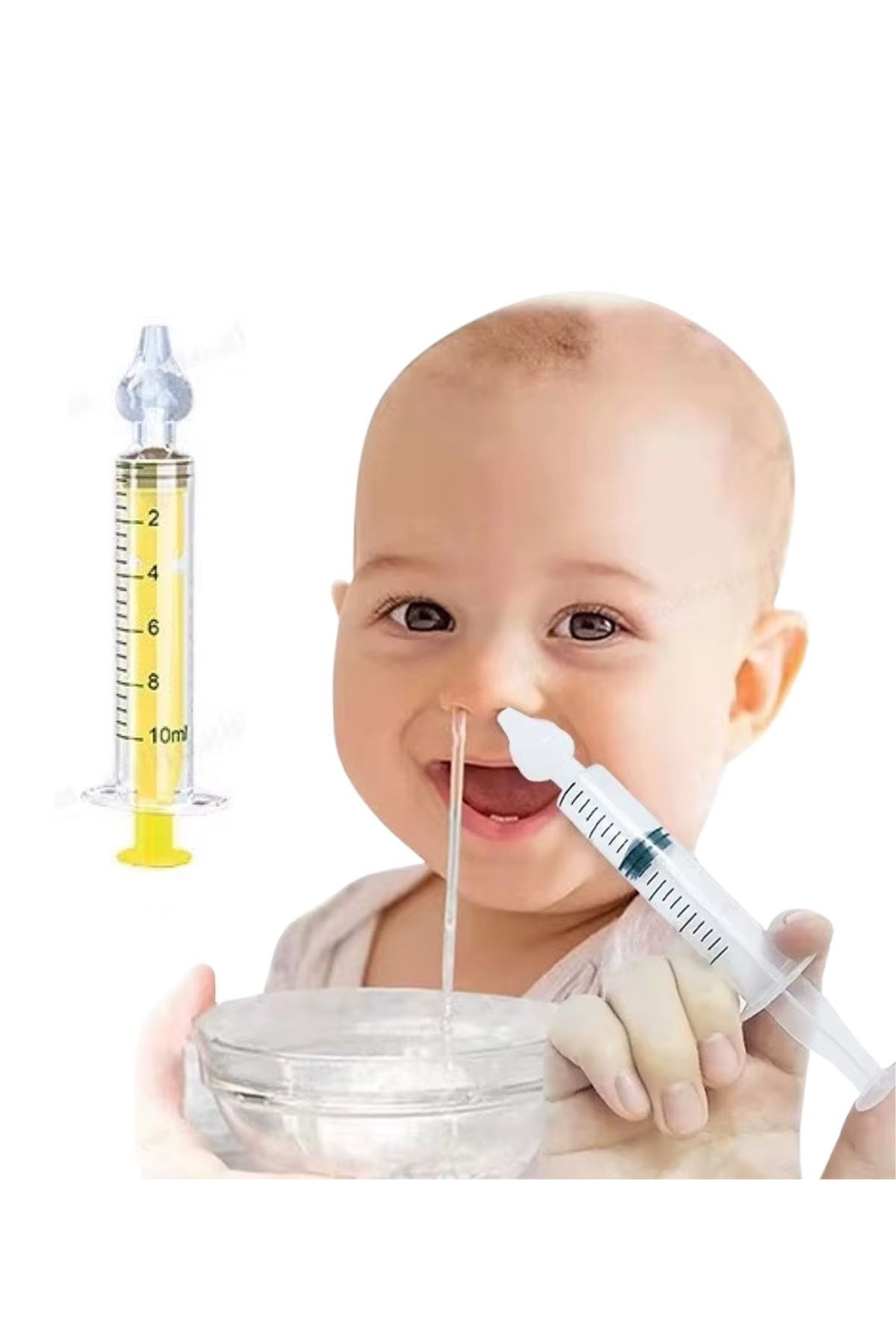 Hane Dostu 10 ml Yeniden Kullanılabilir Manuel Burun Temizleme Şırıngası Burun Açıcı Burun Yıkama Aparatı fotoğrafı 2 (önizleme)