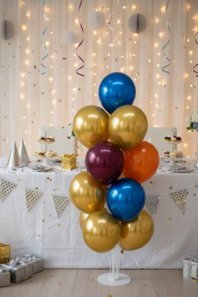 NEWPARİ 13'lü Balon Standı 100 cm - Büyük Boy Balon Süsleme Standı