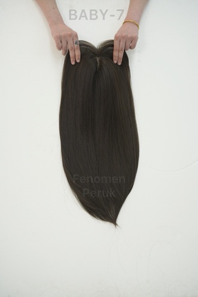 Fenomen Peruk Premium Baby Tepelik - Kahverengi Düz - Baby-7