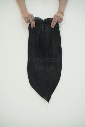 Fenomen Peruk Premium Baby Tepelik - Siyah Düz - Baby-6