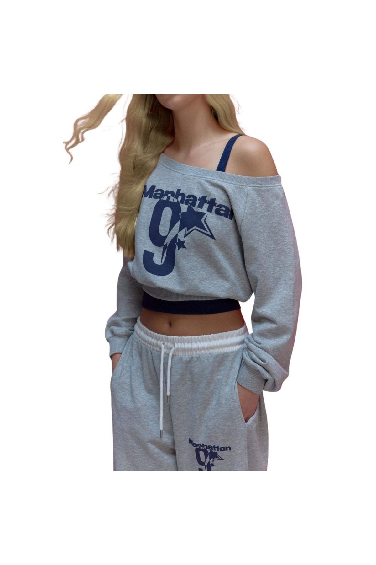 Defacto  Kadın Sweat G9609AX/GR256 GREY MELANGE - Görsel 4