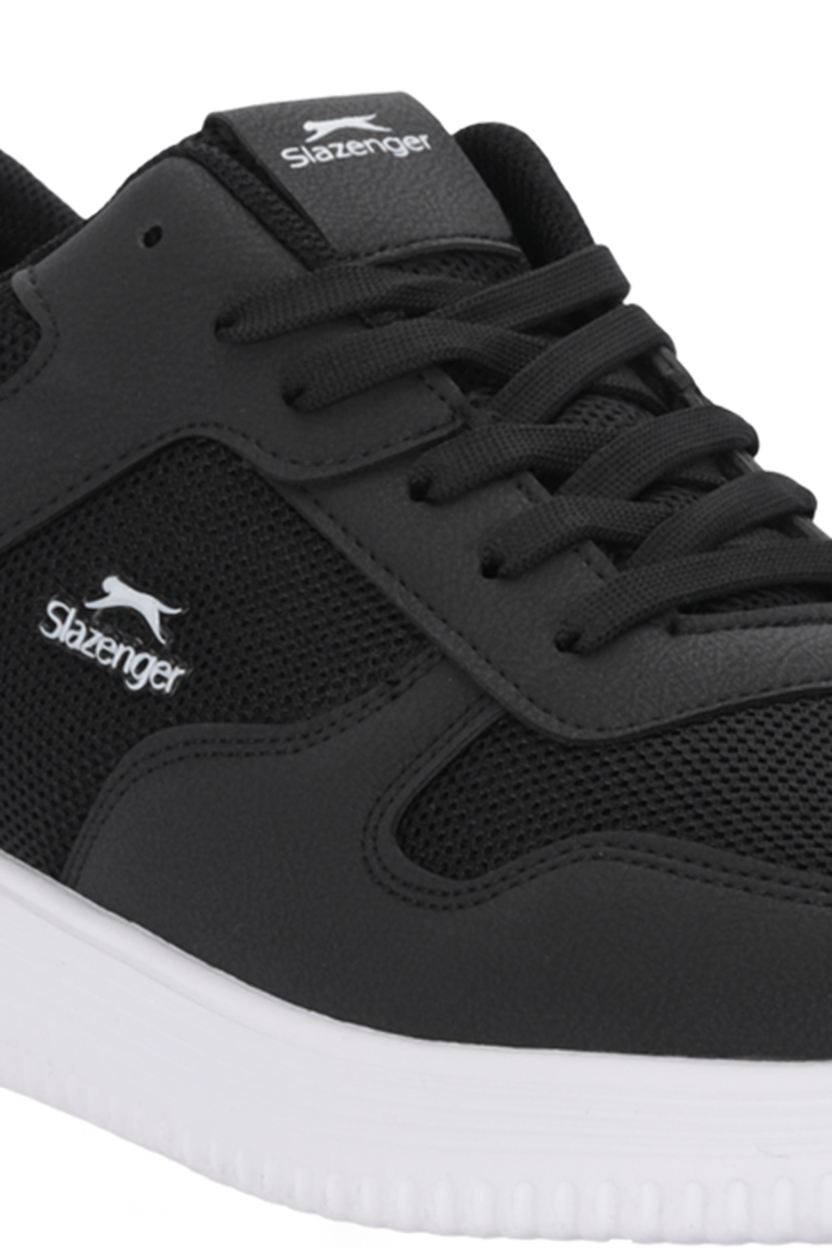 Slazenger  ELIORA I Büyük Beden Erkek Siyah / Beyaz Günlük Spor Ayakkabısı - Görsel 4