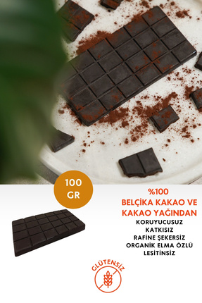 Mikro Herküller Glutensiz Kuvertür Rafine Şekersiz %70 Bitter Belçika Çikolat...