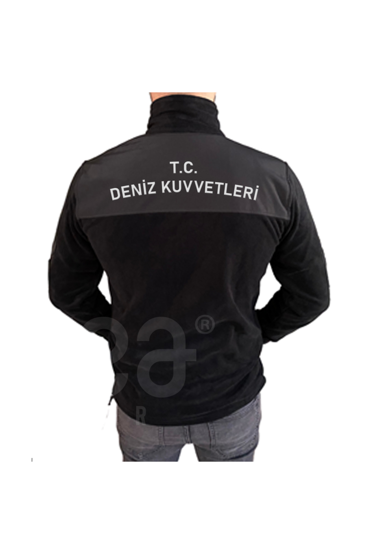 Deniz Kuvvetleri Amblem Tasarımlı-Military-Tüylenme yapmayan Softshell Polar Mont Haki — مشکی ssh-hk-022 — تصویر 4 از 6