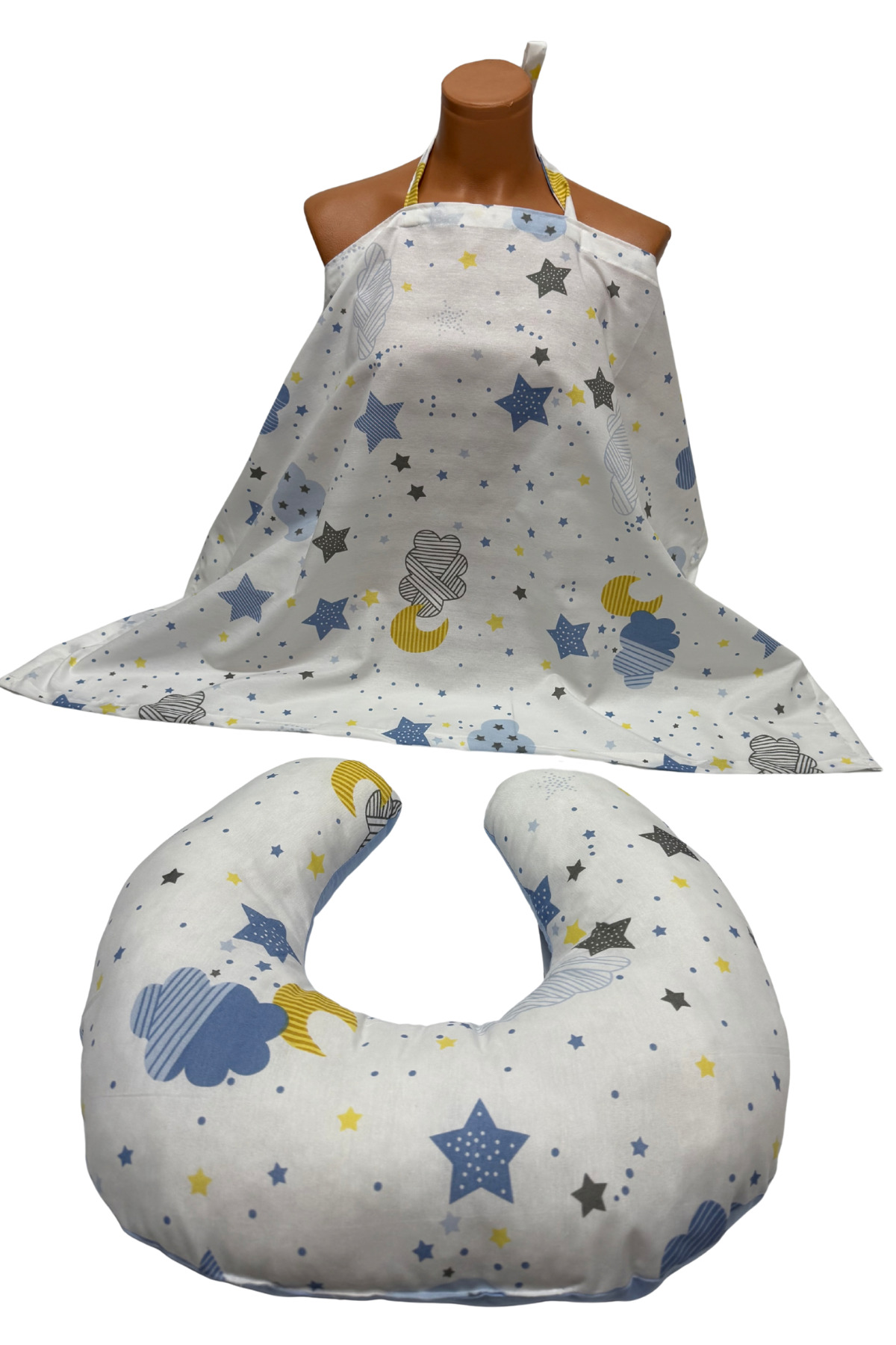 Happy Baby Dikiş Atölyesi 10’lu Babynest Puset Örtüsü Alt Açma Emzirme Yastığı Emzirme Önlüğü Ana Kucağı fotoğrafı 6 (önizleme)