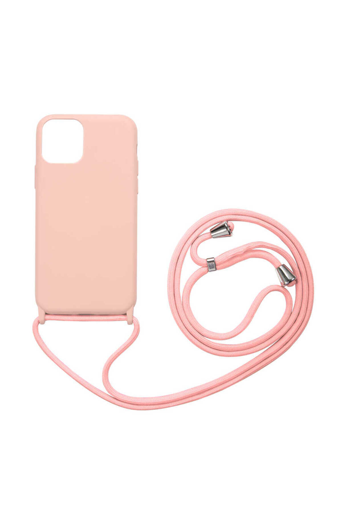 iPhone 12 Mini Uyumlu GZST Ropi Kılıf-Pembe Açık