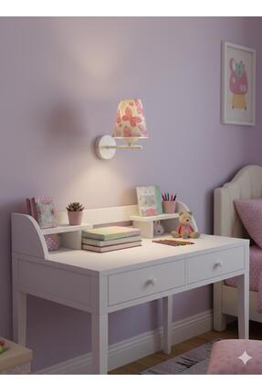 BİAVİZE KIZ BEBEK-ÇOCUK TEMALI BEYAZ KROMLU DUVAR APLİK