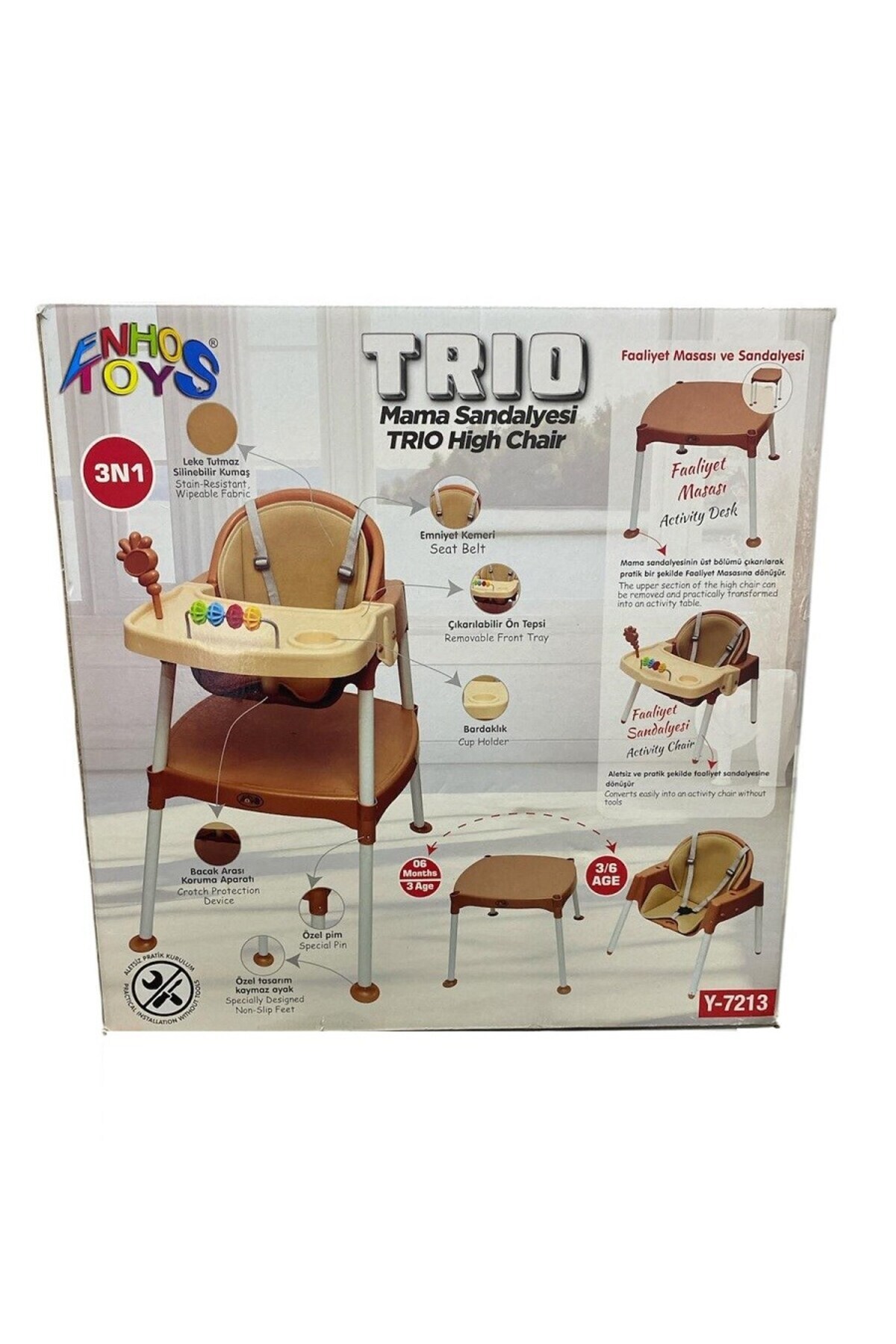 Enhoş Trıo 3n1 Mama Sandalyesi 2136 - Fiyatı, Yorumları