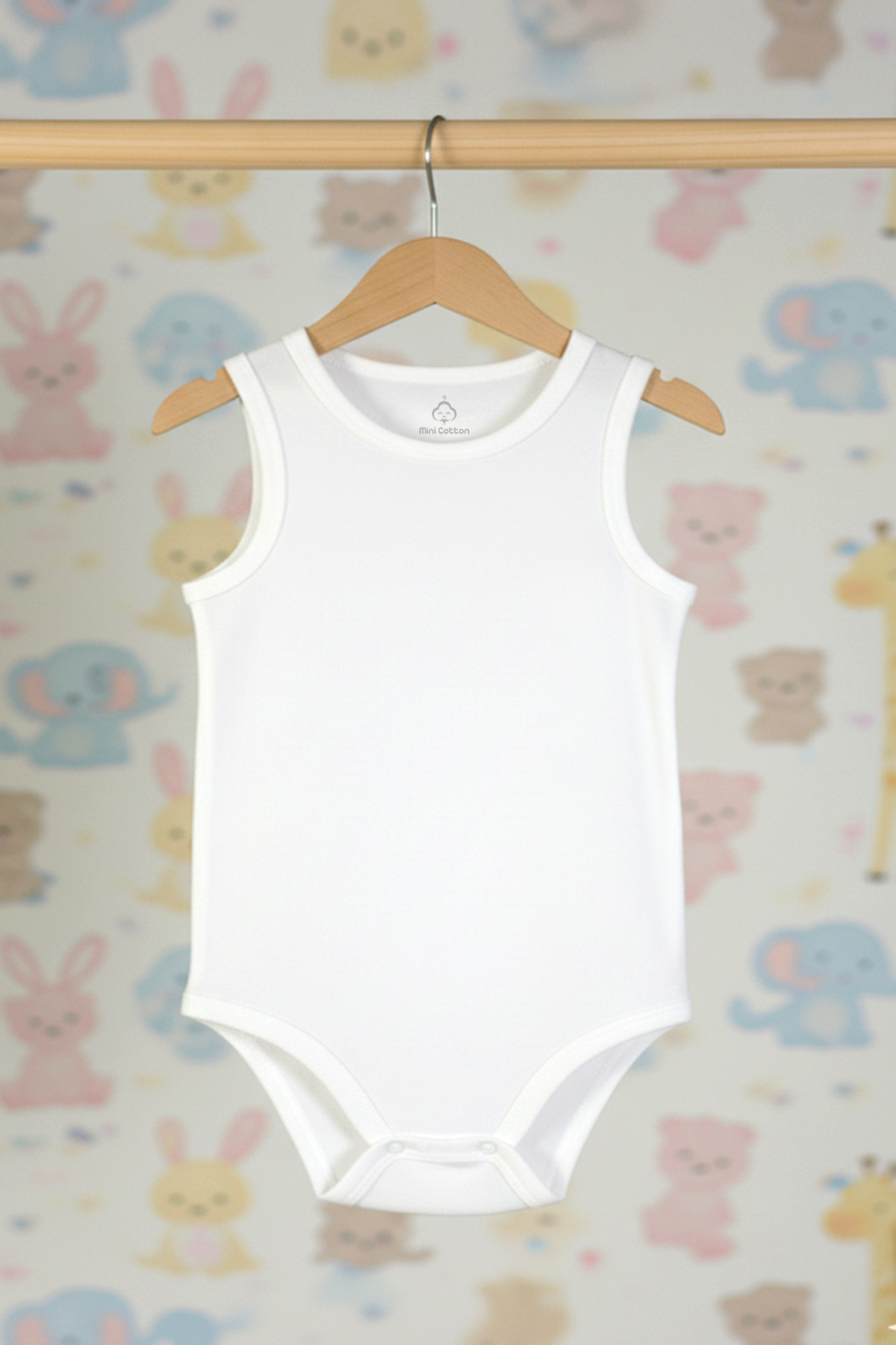 Mini Cotton Kolsuz % 100 Pamuk Ribs Kumaş Basic Kız ve Erkek Bebek Body Zıbın fotoğrafı 4 (önizleme)