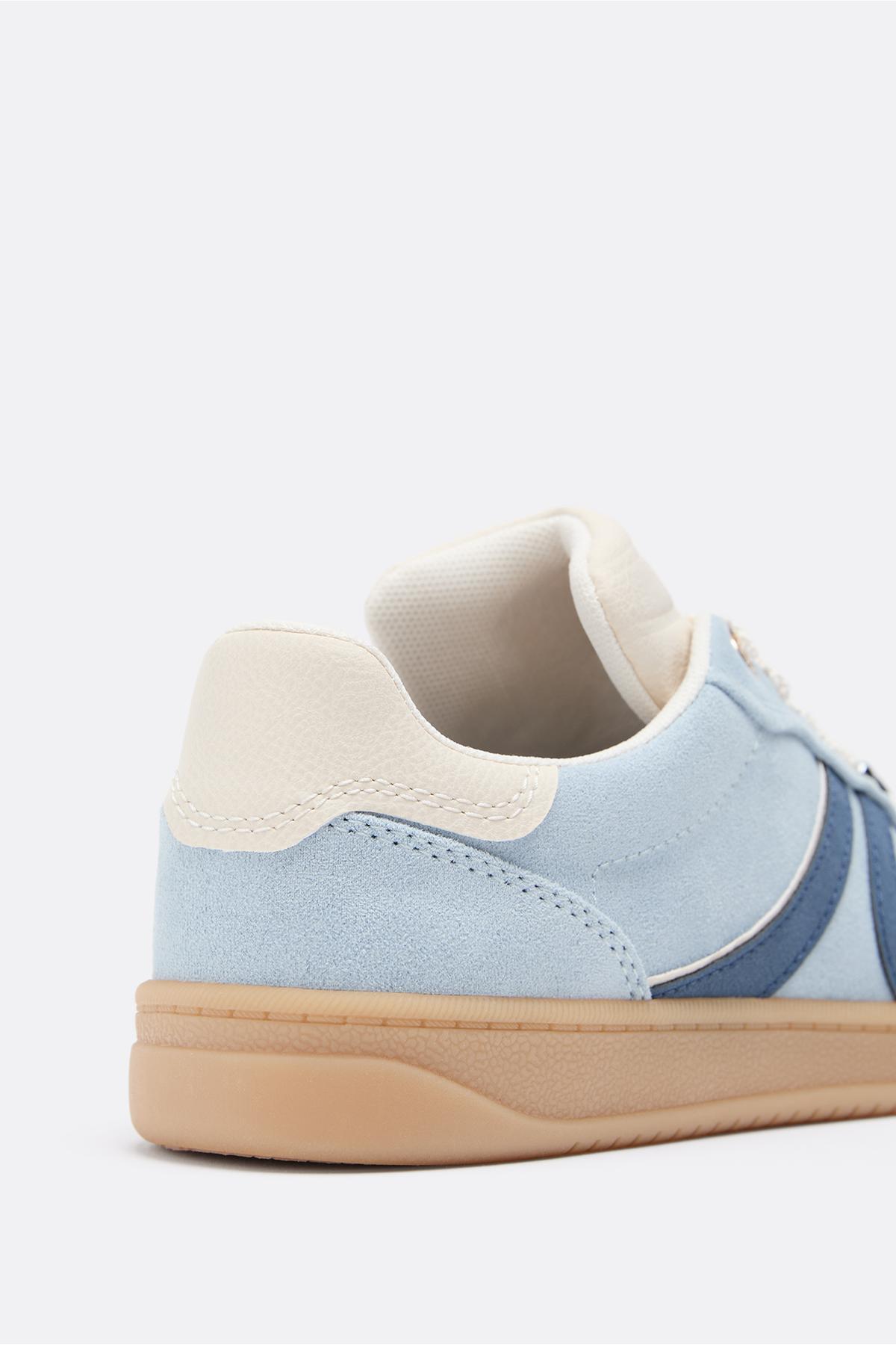 Stradivarius  Günlük deri spor ayakkabı - Görsel 4