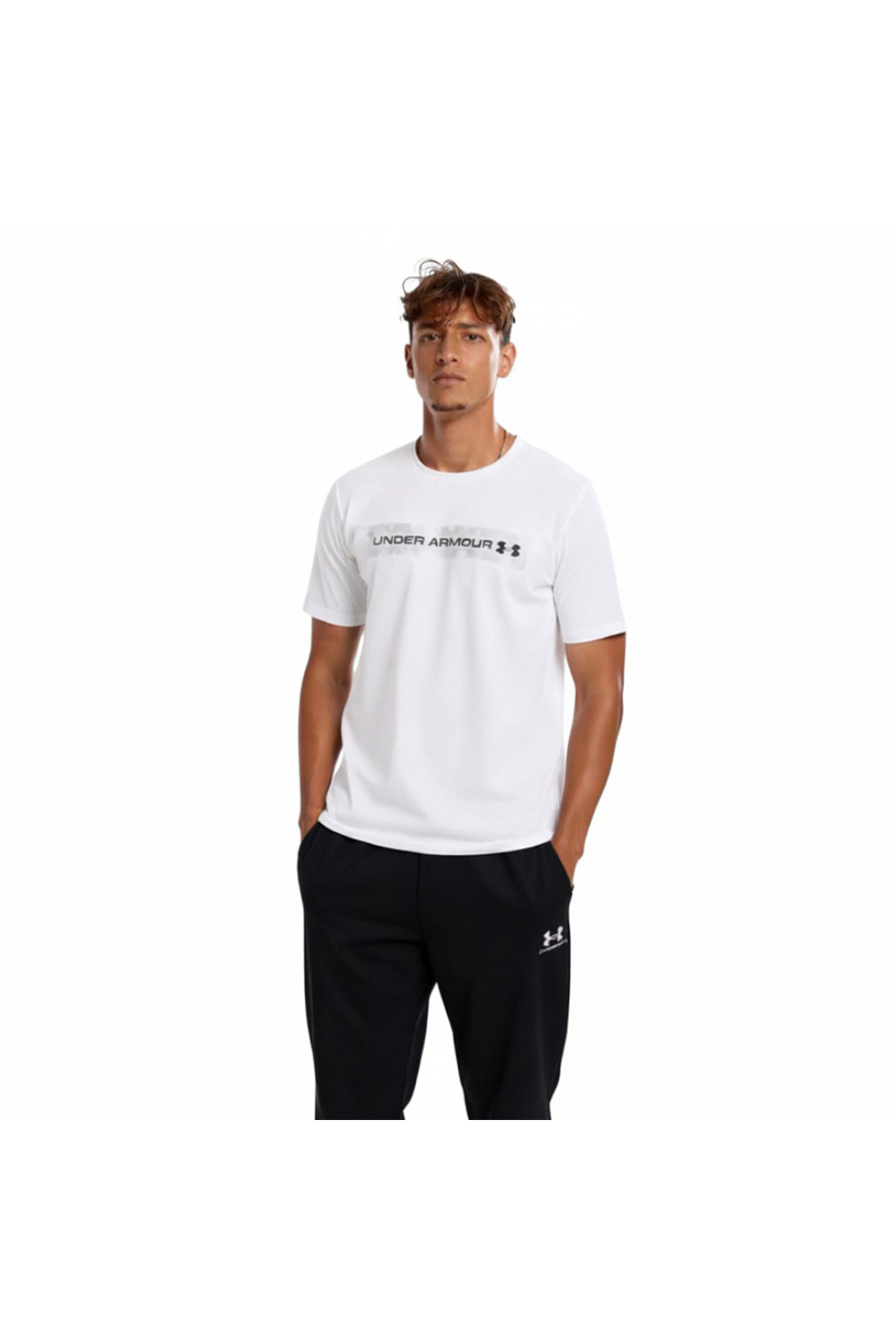 آندر آرمور تی‌شرت مردانه اسپرت مدل چپ سینه سبز