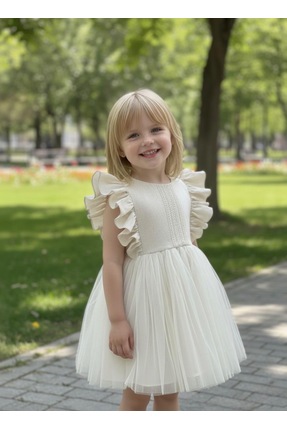 azabutik DOĞUM GÜNÜ TUL DETAYLI KIZ ÇOCUK ELBİSE