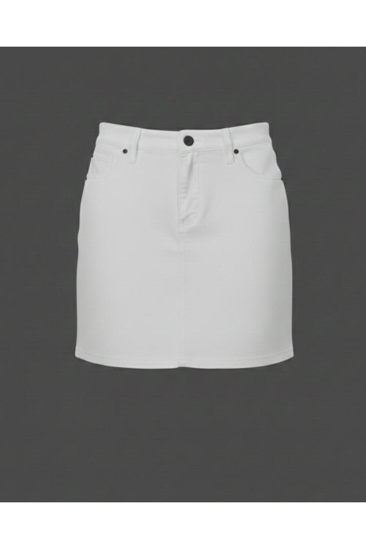 NACAR STORE  Kız Çocuk 23 Nisan 29 Ekim 10 Kasım Düğmeli Keten Gösteri Günlük Etek - Görsel 3