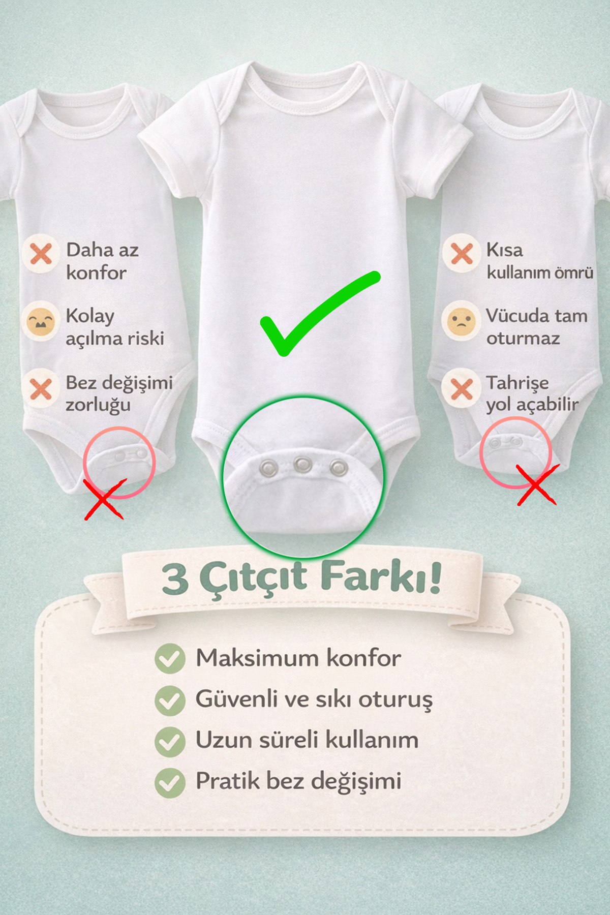 LilJoy Organik %100 Pamuklu Benim Teyzem Baskılı Kısa Kollu Çıtçıtlı Bebek Body Badi Zıbın fotoğrafı 2 (önizleme)