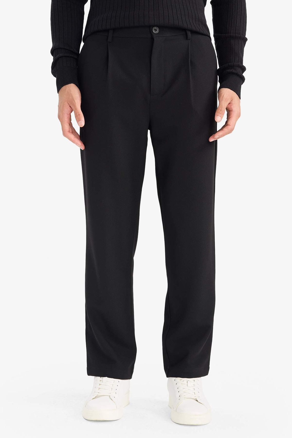 Defacto Erkek Kanvas Pantolon F8332AX/BK27 BLACK